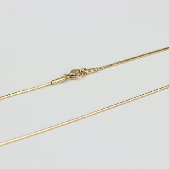 "Rose Gold Plated Sleek Herringbone Necklace for Women, XPNL0333 - Picture 4 of 12